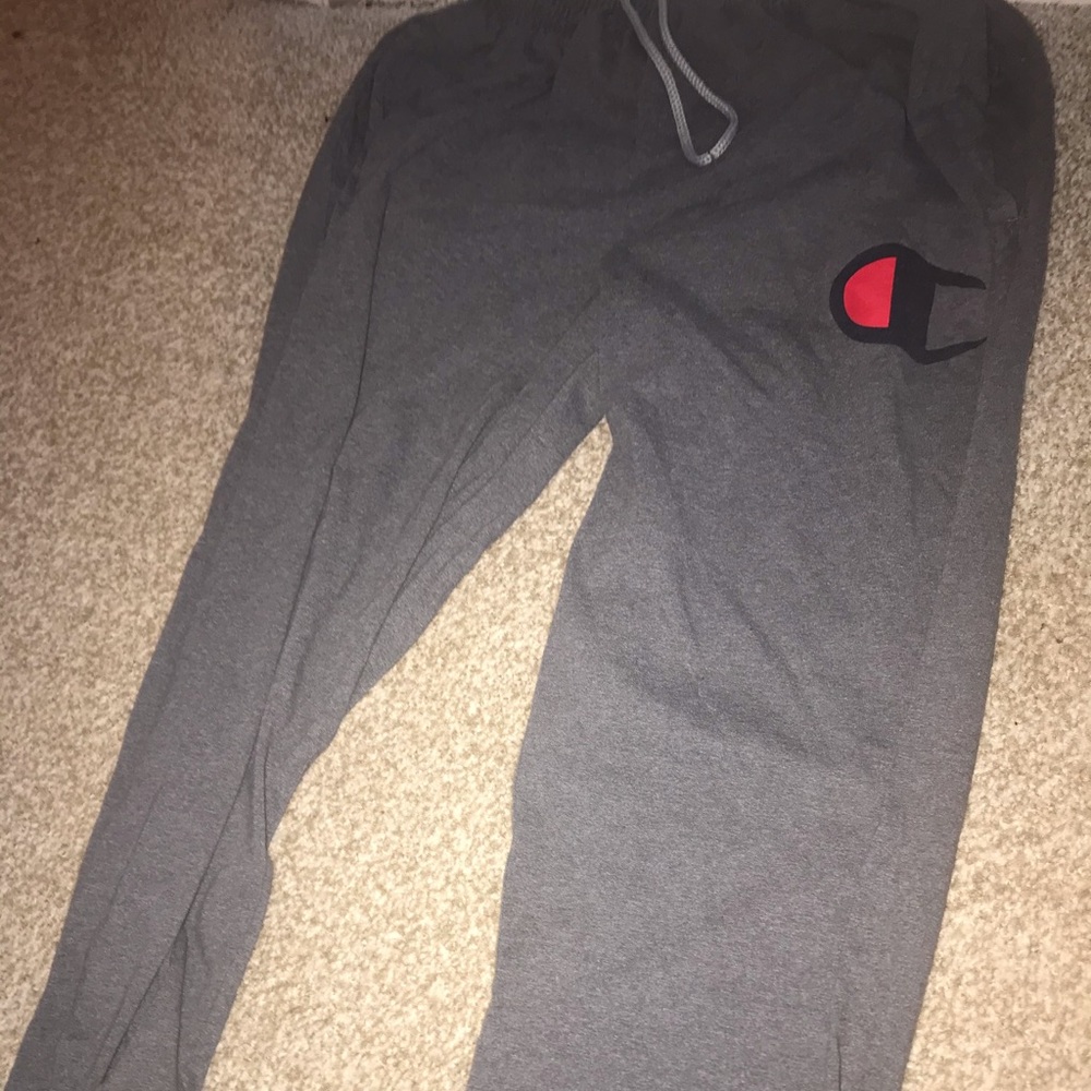 Grey Drawstring Champion Joggers